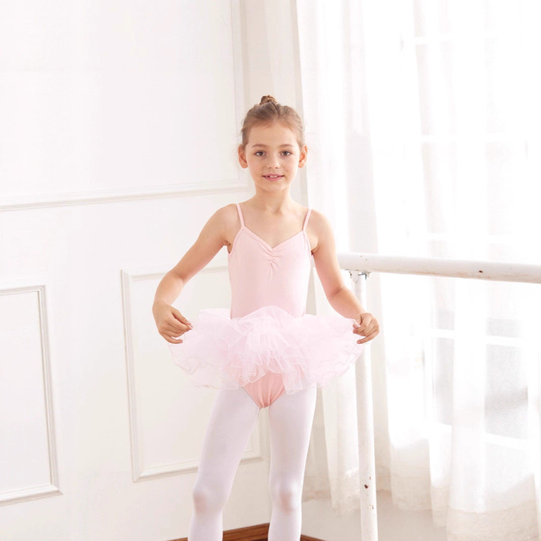 Children's Dancing Clothes Open Leotards