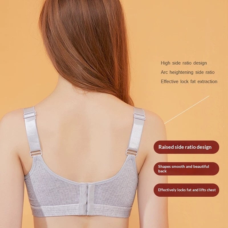 Maternity Nursing Bra Made Of Pure Cotton Wireless And Anti-exposure