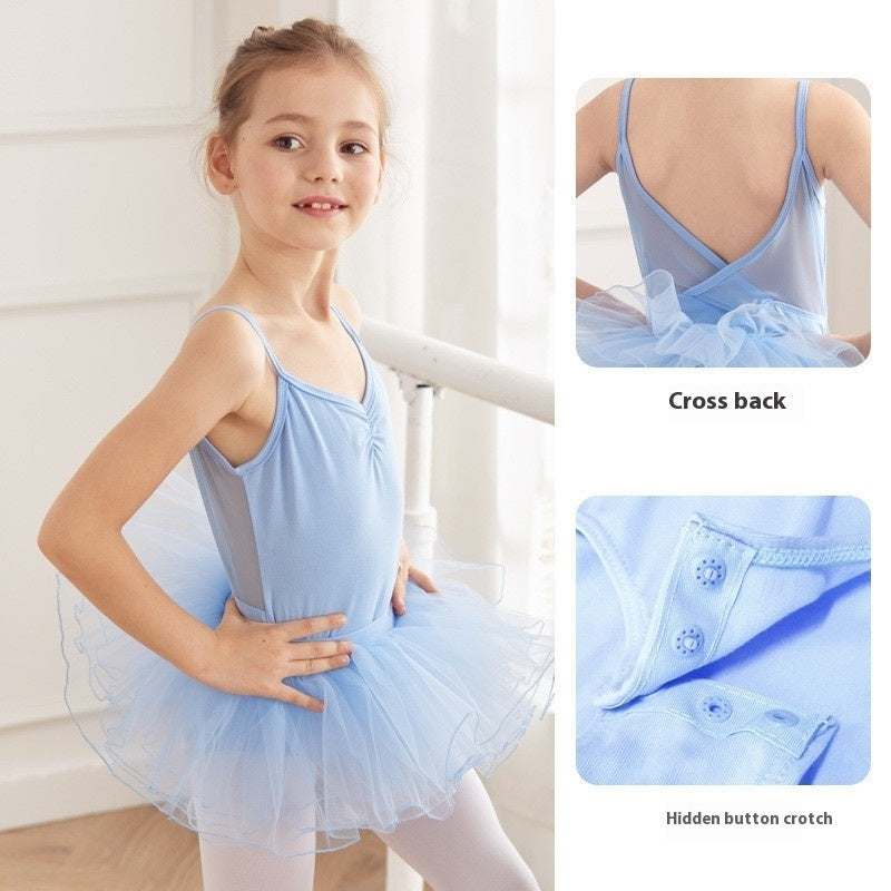 Children's Dancing Clothes Open Leotards