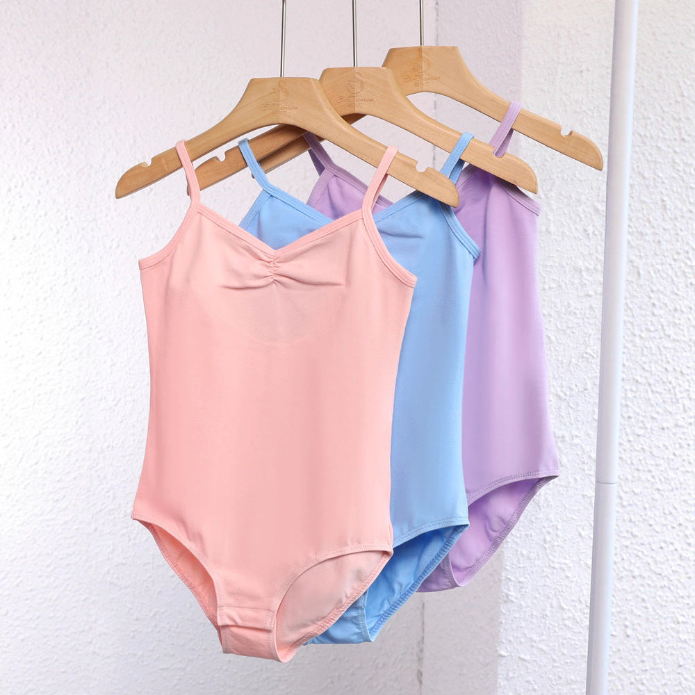 Children's Dancing Clothes Open Leotards